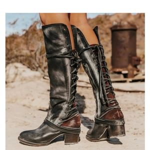 Freebird by Stevwn Coal Tall Boot
